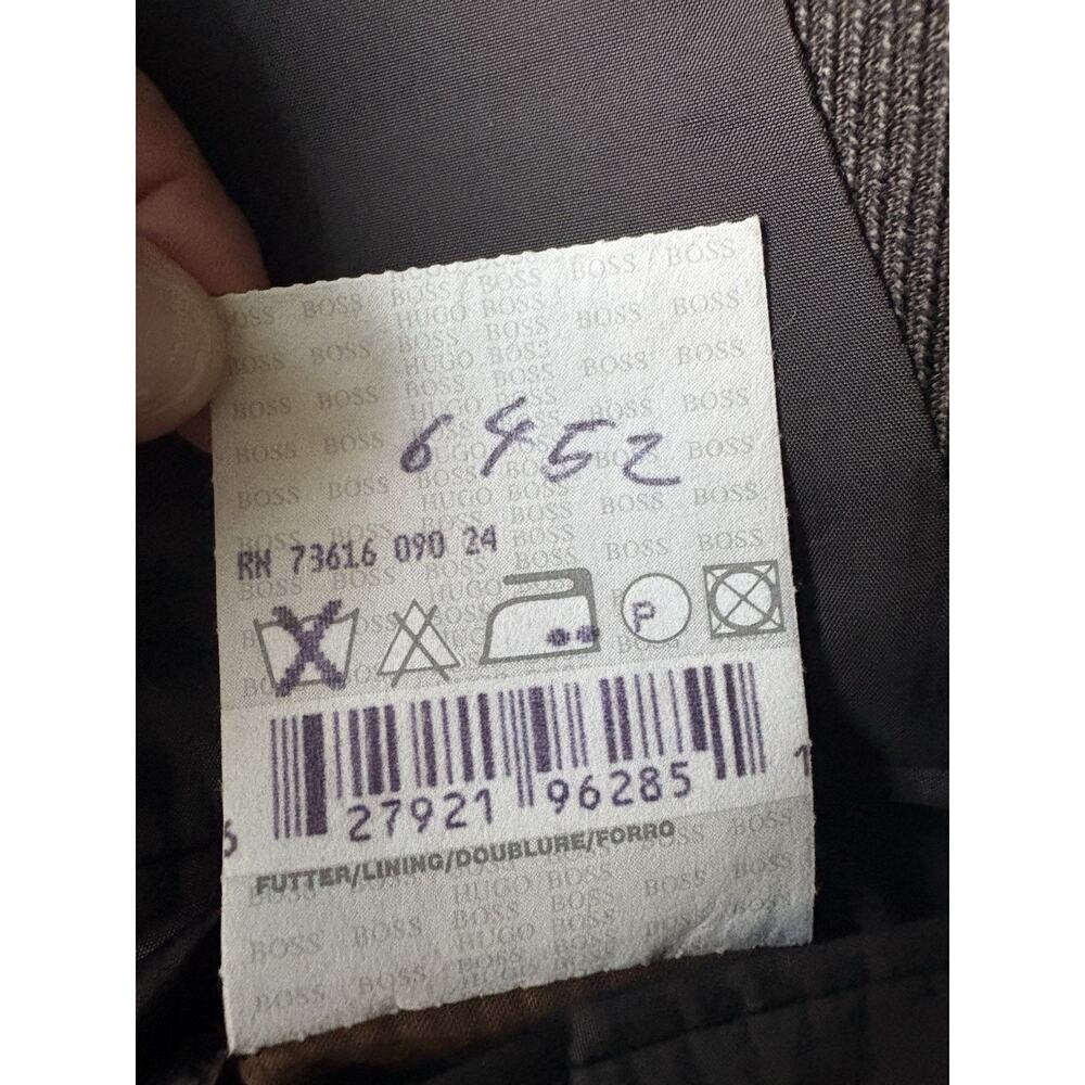 Hugo Boss Einstein Brown Virgin Wool Blazer Sport Coat 44R - Picture 15 of 16
